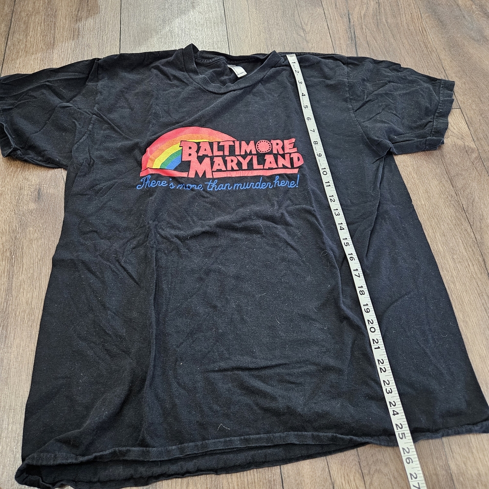 Black Baltimore Maryland Graphic T-Shirt - Picture 5 of 6